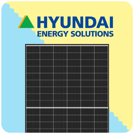 pannello fotovoltaico hyundai con logo