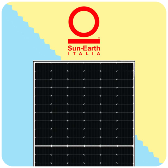 pannello fotovoltaico sun-earth con logo