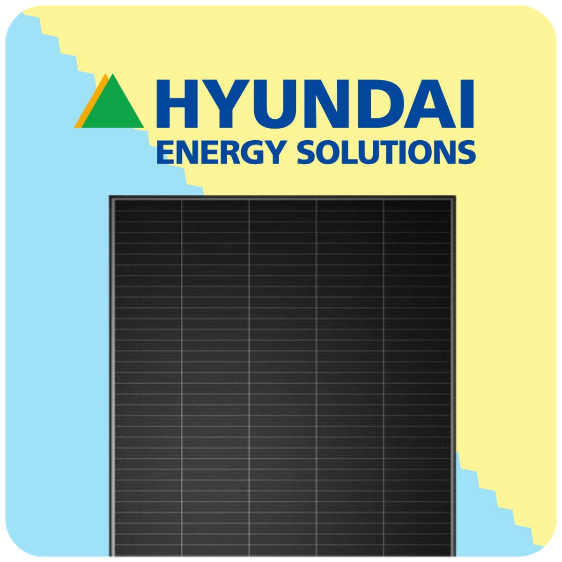 pannello fotovoltaico hyundai con logo