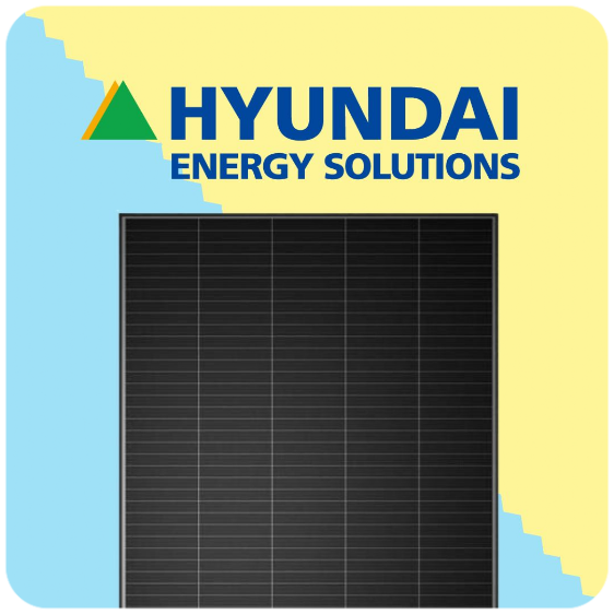 Hyundai energy solutions desamo pannello fotovoltaico hyundai con logo