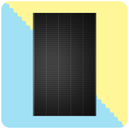 pannello fotovoltaico pannello fotovoltaico sfondo blu e giallo